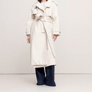 Banana Republic Cream Utility Trench Coat